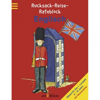Rucksack-Reise-Rateblock ENGLISCH