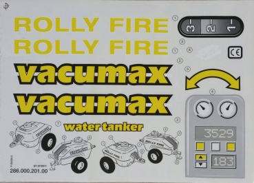 Aufkleber Rolly Fire und Vacumax
