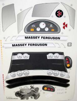 Aufkleber Massey Ferguson 8650