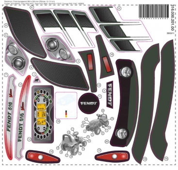 Aufkleber für Traktor Fendt Vario 516 (rolly Kid)