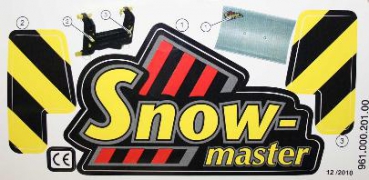 Aufkleber für snow master