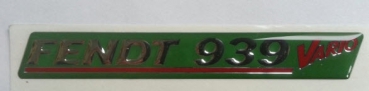 Aufkleber Schriftzug "Fendt 939 Vario"