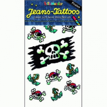 Jeans-Tattoos TOTENKOPF
