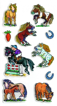 Soft-Sticker PFERDE
