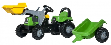 Traktor rollyKid Deutz Agroplus m. rollyKid Lader u. rollyKid Trailer