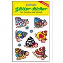 Glitter-Sticker SCHNECKEN