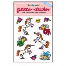 Glitter-Sticker EINHORN